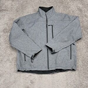 Kirkland Signature Mens Gray Softshell Fleece Lined Jacket XL 956270